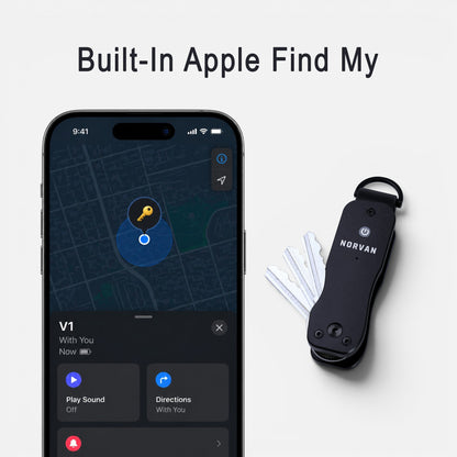 NORVAN V1 Launch Edition | Trackable Key Organizer