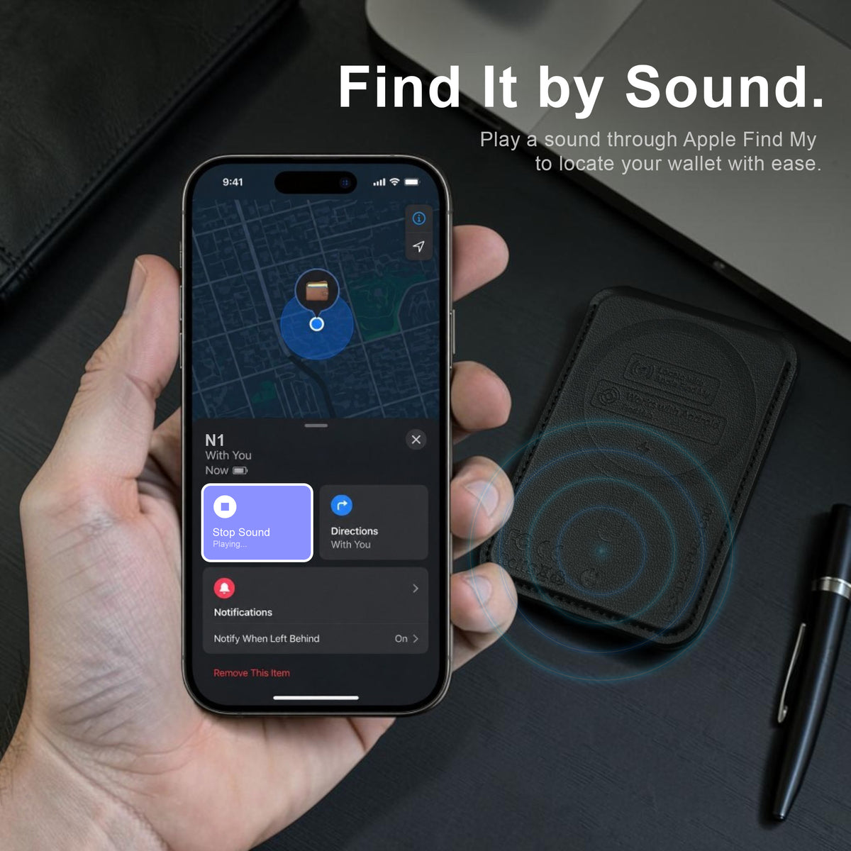 NORVAN N1 Magnetic Smart Wallet Stand