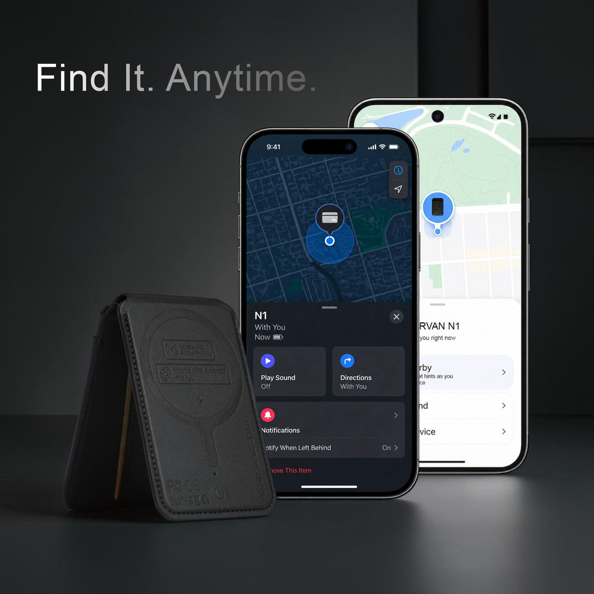 NORVAN N1 Magnetic Smart Wallet Stand